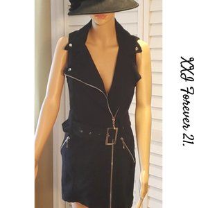 ❤️HP 09/01. XXI Black zipper sleeveless DRESS